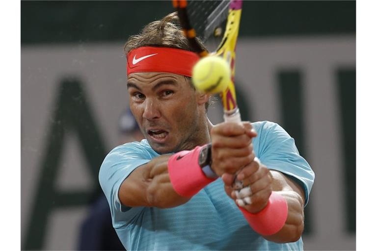 Triumphierte im Finale der French Open über Novak Djokovic: Rafael Nadal in Aktion. Foto: Michel Euler/AP/dpa