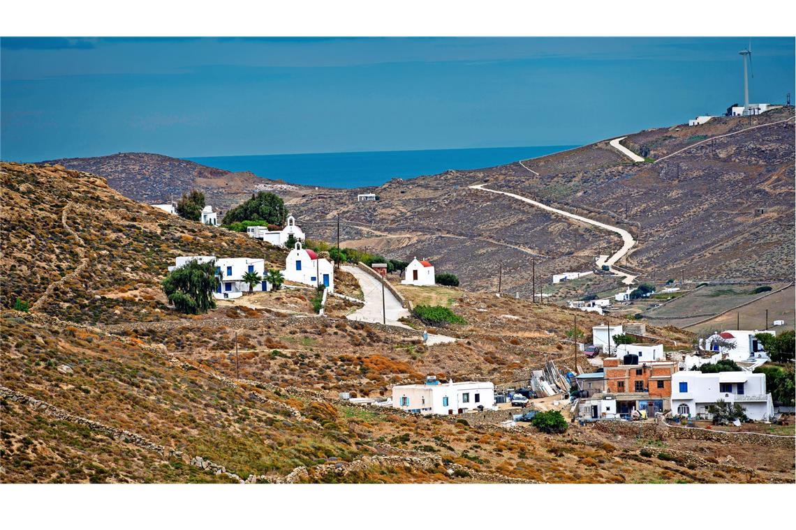 Trockene Landschaft auf Mykonos: Der Wasserverbrauch stieg auf der Insel von 2021 bis 2023 um 38 Prozent.