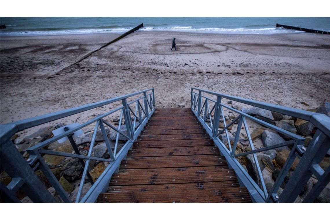 Trübes Wetter an der Ostseeküste