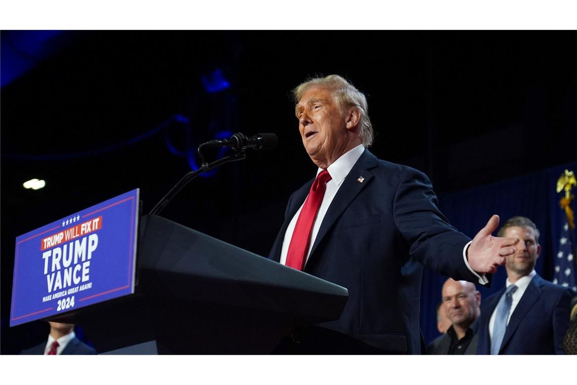 Trump bereitet sich auf den Wiedereinzug ins Weiße Haus vor.