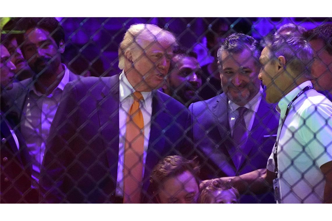 Musk mit 4 Jahre altem Sohn bei Kampfsport-Spektakel Trump war nicht nur in Begleitung von Musk, sondern auch von Kabinettsmitgliedern und führenden republikanischen Politikern