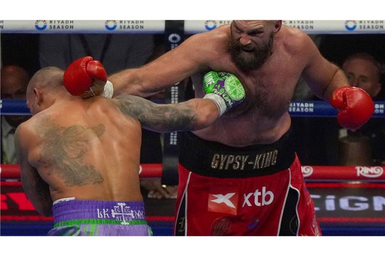 Tyson Fury (r) hat erneut seine Karriere beendet.