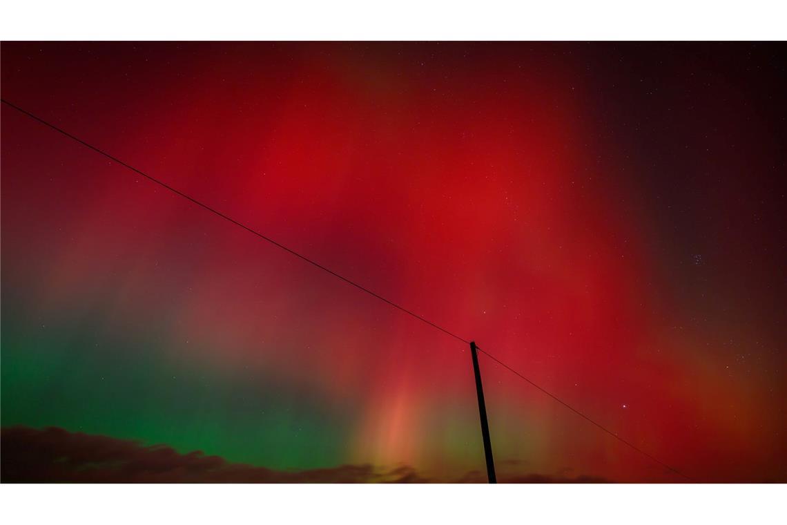 Über Brandenburg leuchtete der Himmel in der Nacht zu Freitag in bunten Farben.