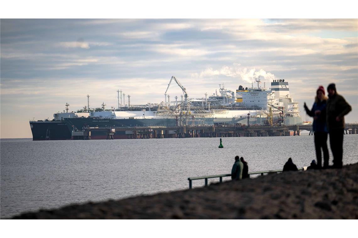 Über die Nordsee-Terminals kam 2024 im Vergleich zur Ostsee das meiste LNG.