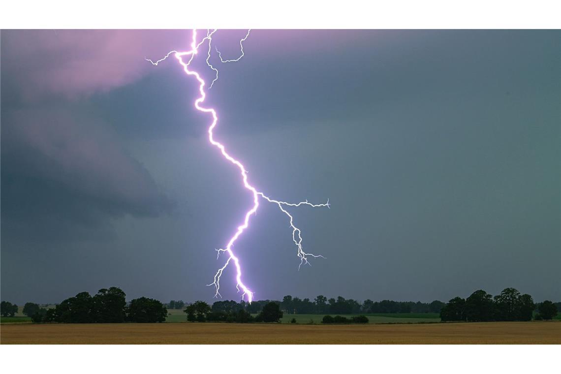 Über Nordbaden gingen am Dienstagnachmittag schwere Gewitter nieder. (Symbolbild)