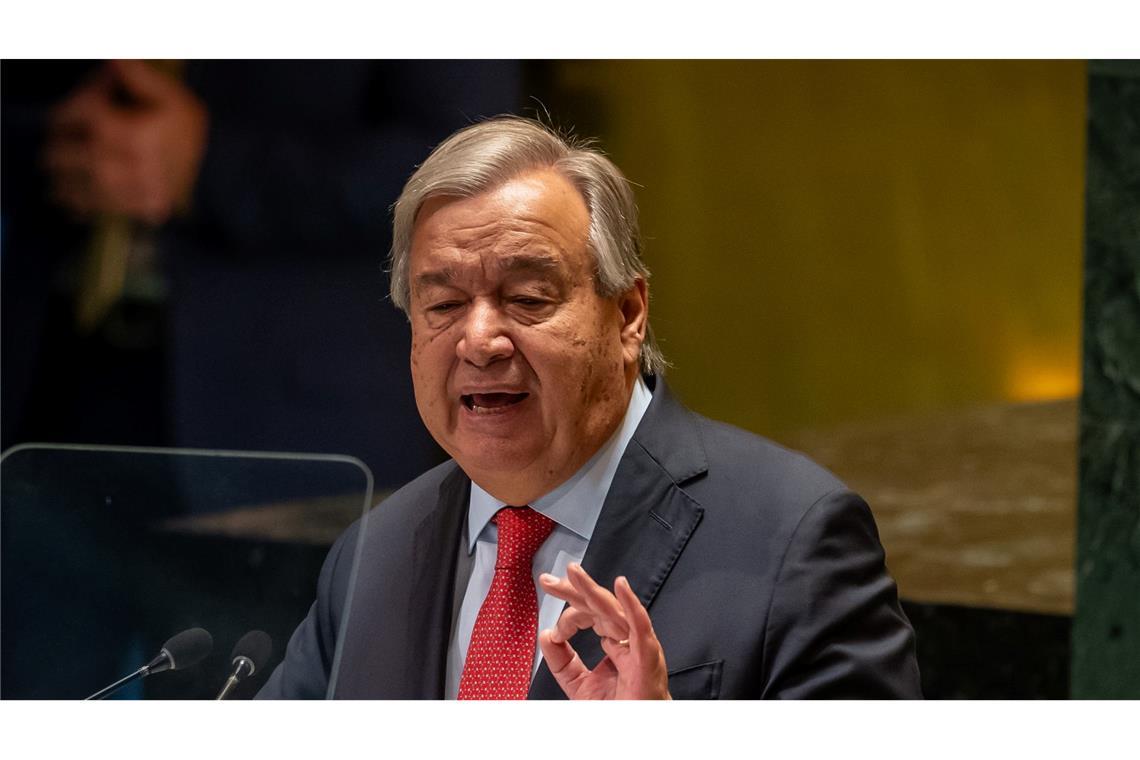 UN-Generalsekretär António Guterres mahnt im Libanon zur Zurückhaltung. (Archivbild)