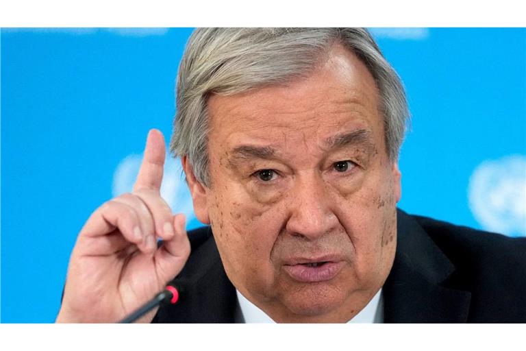 UN-Generalsekretär Guterres fordert ein Ende der Gewalt im Westjordanland. (Archivbild)