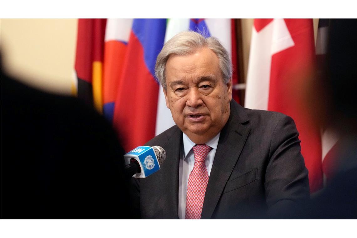 UN-Generalsekretär Guterres sieht trotz großer Hoffnung auch Gefahren für die künftige Entwicklung Syriens.