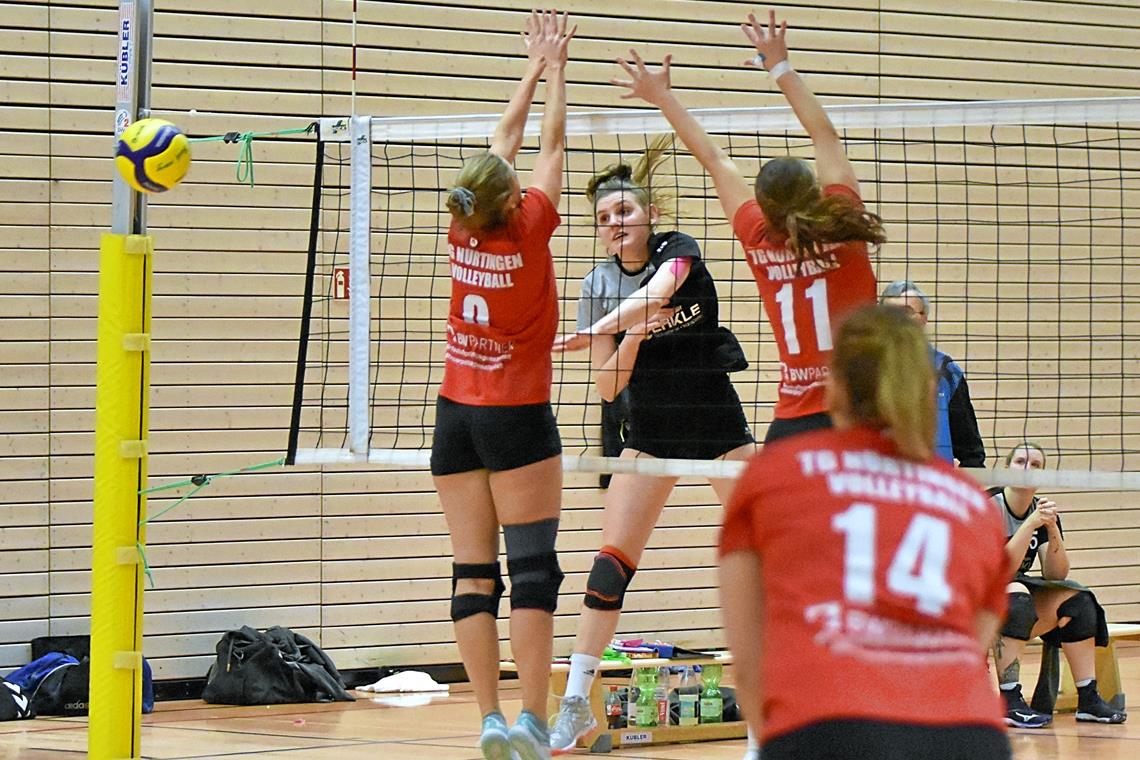 Und wieder vorbei am Nürtinger Block: Iva Maglica und die TSG-Volleyballerinnen ließen im Heimspiel nichts anbrennen. Foto: T. Sellmaier