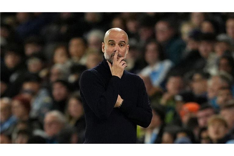 Ungewohnte Situation für Pep Guardiola: Sein Manchester City wird beim 0:4 gegen Tottenham Hotspur ausgekontert.