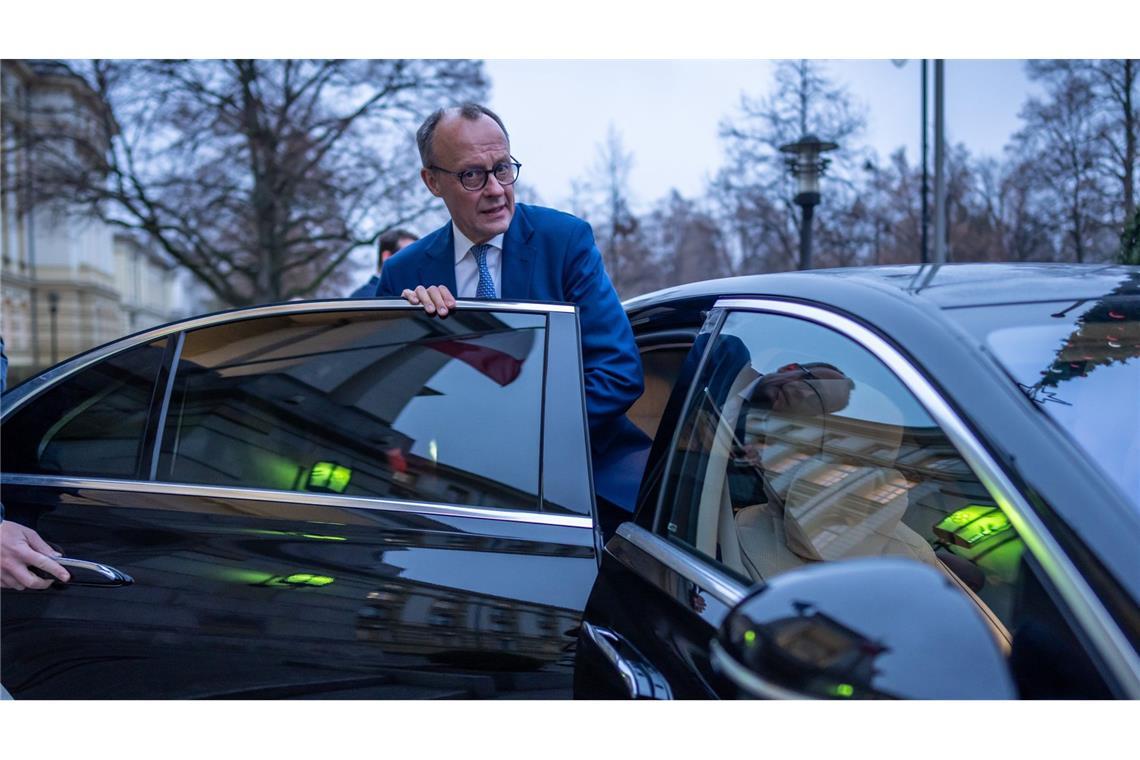 Unions-Kanzlerkandidat Friedrich Merz traf sich am Mittwochabend mit Frankreichs Staatschef Emmanuel Macron in Paris. (Archivfoto)