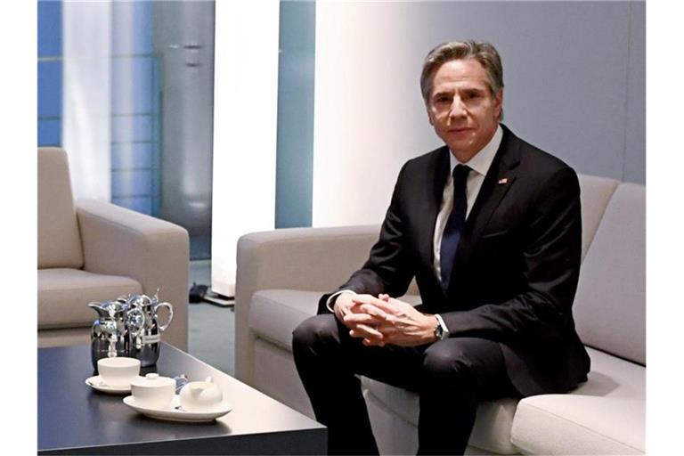 US-Außenminister Antony Blinken im Kanzleramt in Berlin. Foto: Annegret Hilse/Reuters/Pool/dpa
