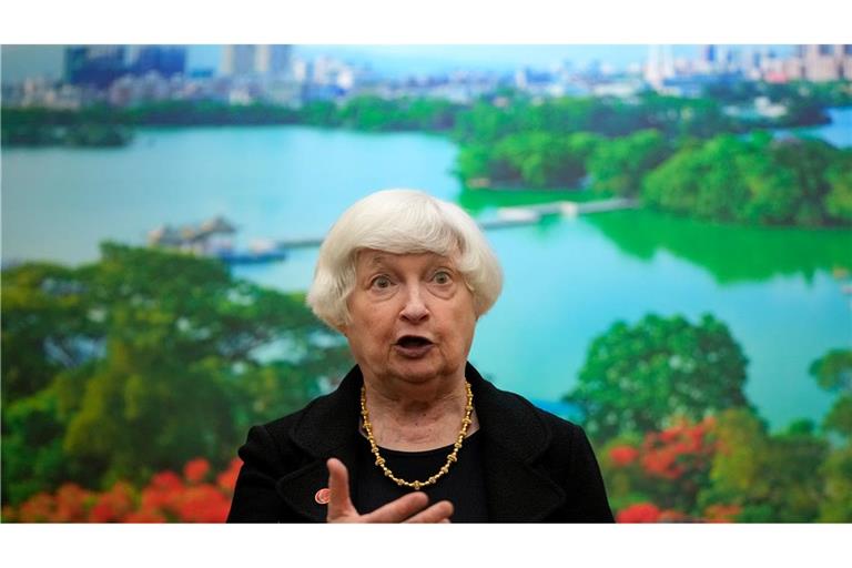 US-Finanzministerin Janet Yellen ist für Gespräche in China.