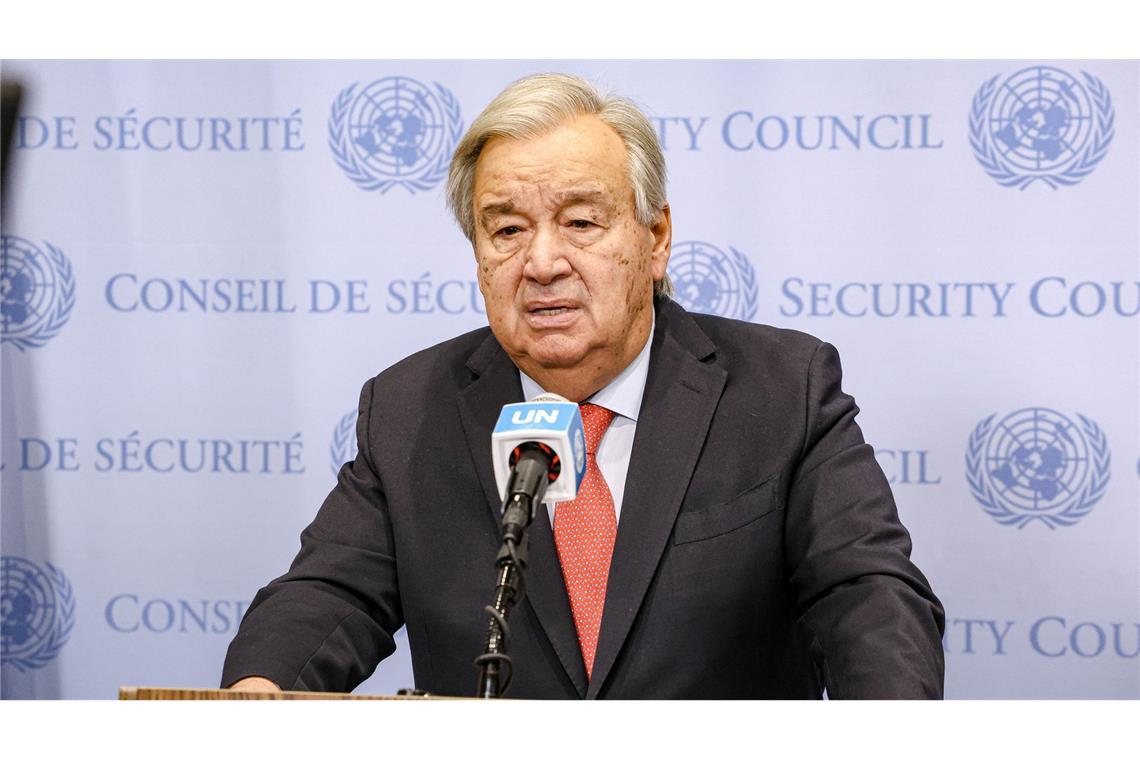 US-Generalsekretär Guterres fordert eine Fortsetzung der Waffebruhe. (Archivbild)