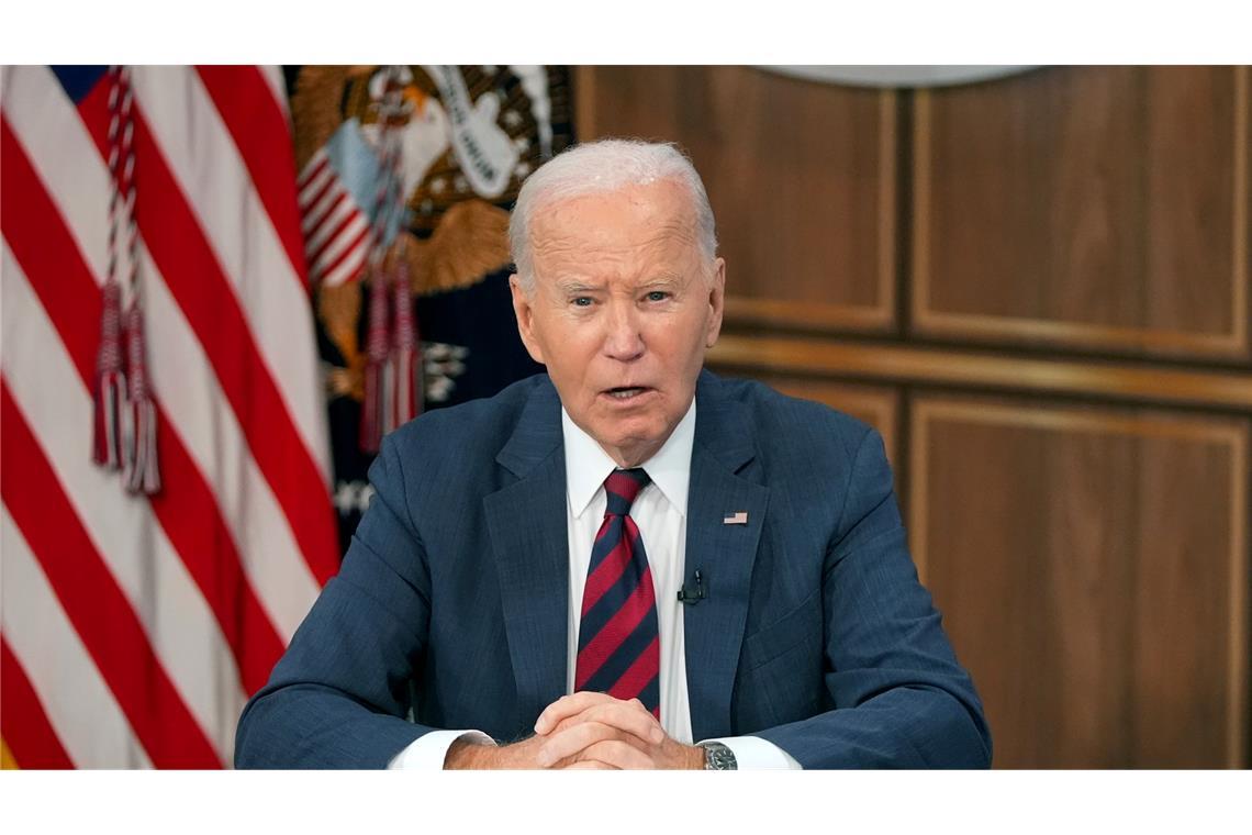 US-Präsident Biden: möchte, dass Israel die UN-Friedenstruppen nicht beschießt.