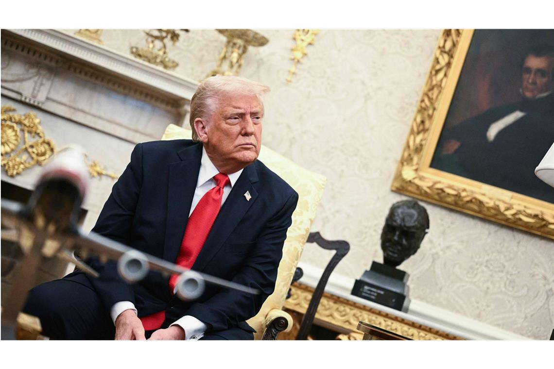 Trump geht zu „100 Prozent“ von Zoll-Einigung mit EU aus US-Präsident Donald Trump rechnet mit einem „fairen Abkommen“ im Zollstreit mit der EU (Archivbild).