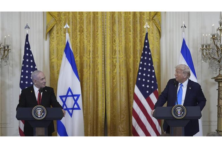 US-Präsident Donald Trump (rechts) mit Israel-Premier Benjamin Netanjahu