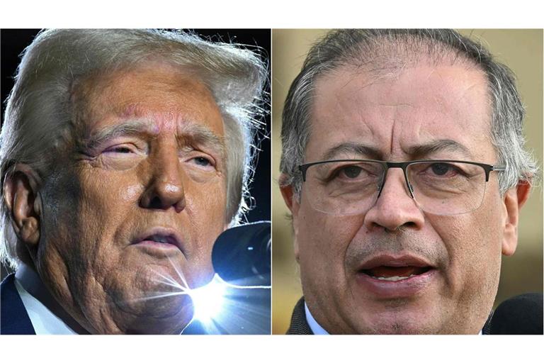 US-Präsident Donald Trump und Kolumbiens Präsident Gustavo Petro