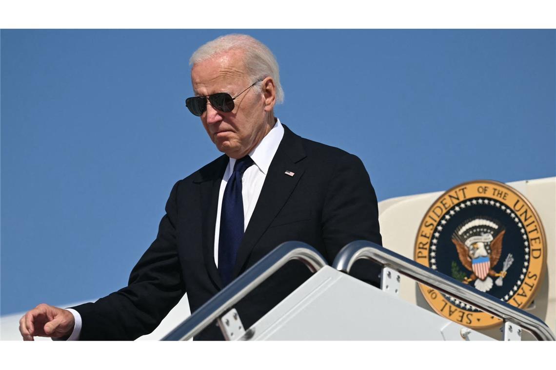 US-Präsident Joe Biden will in die von Sturm „Helene“ verwüstete Region in den USA reisen. (Archivfoto)