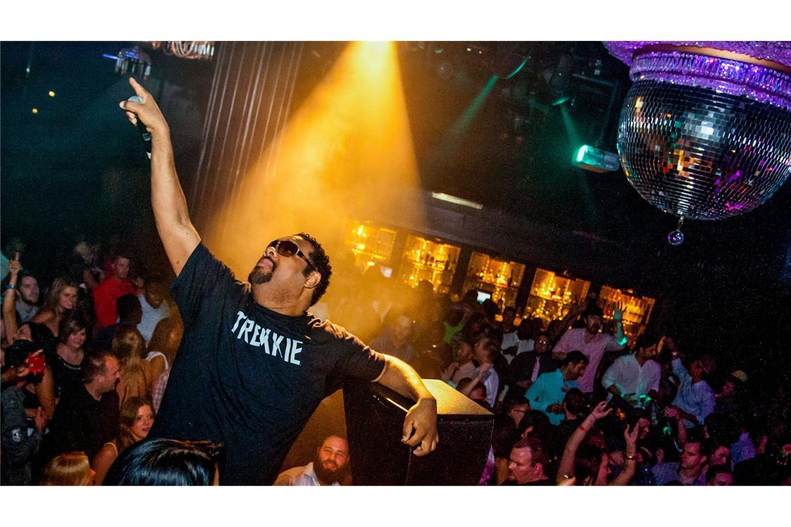 US-Rapper Fatman Scoop bei einem Konzert in Las Vegas 2014.