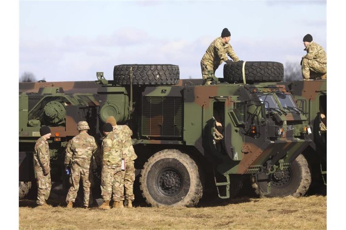Bundeswehroffizier Franco A. kurzzeitig festgenommen US-Truppen wurden angesichts der Spannungen zwischen Russland und der Ukraine in Polen stationiert. Foto: Beata Zawrzel/AP/dpa