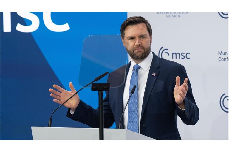 US-Vizepräsident J.D. Vance sprach auf der Münchner Sicherheitskonferenz.