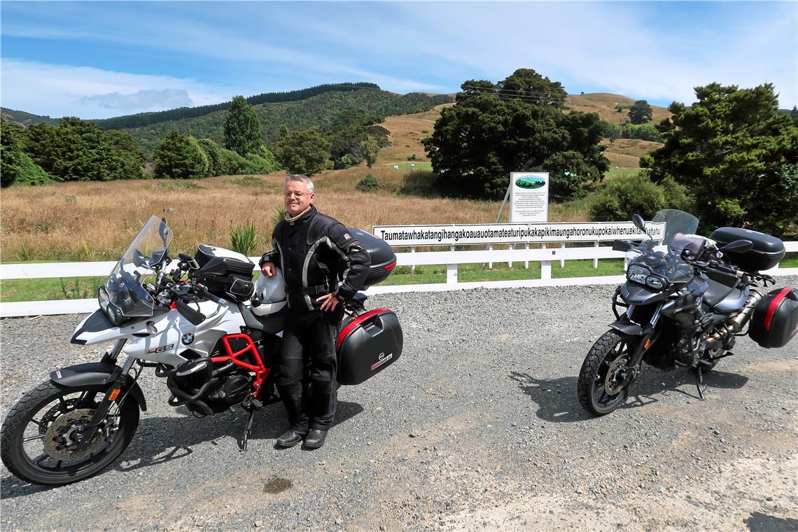 Uwe Nunn reist gerne mit leichtem Gepäck – schließlich muss alles auf den Motorrädern transportiert werden. Fotos: privat