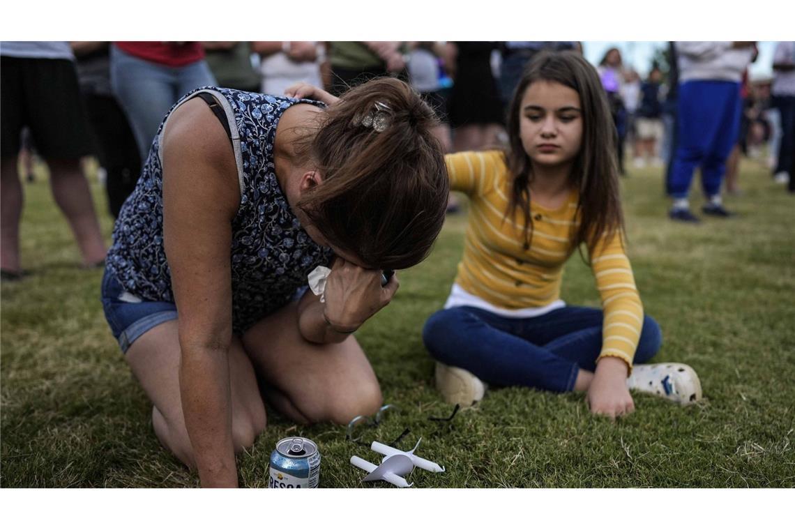 Verzweiflung nach dem Attentat in der Stadt Winder nahe Atlanta.