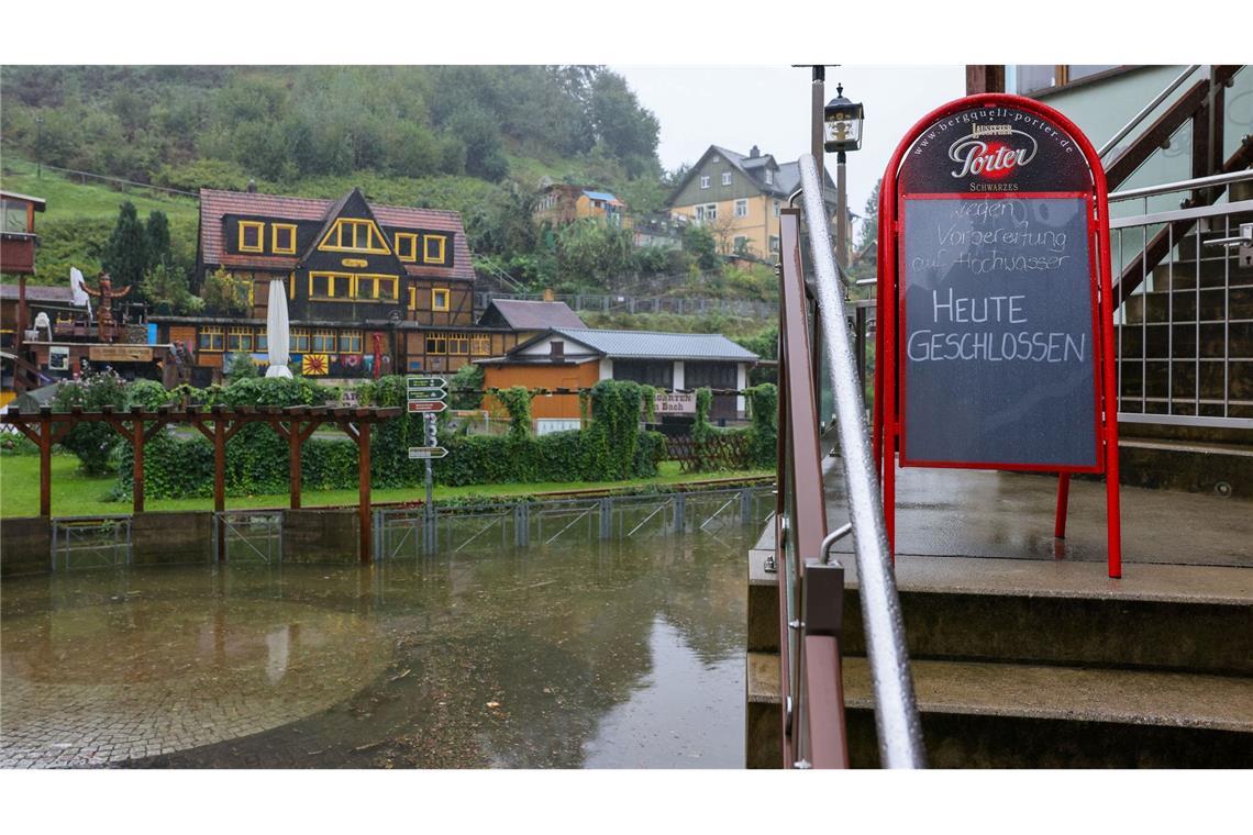 Viele Gastronomiebetriebe müssen wegen der Vorbereitungen aufs Hochwasser geschlossen bleiben.