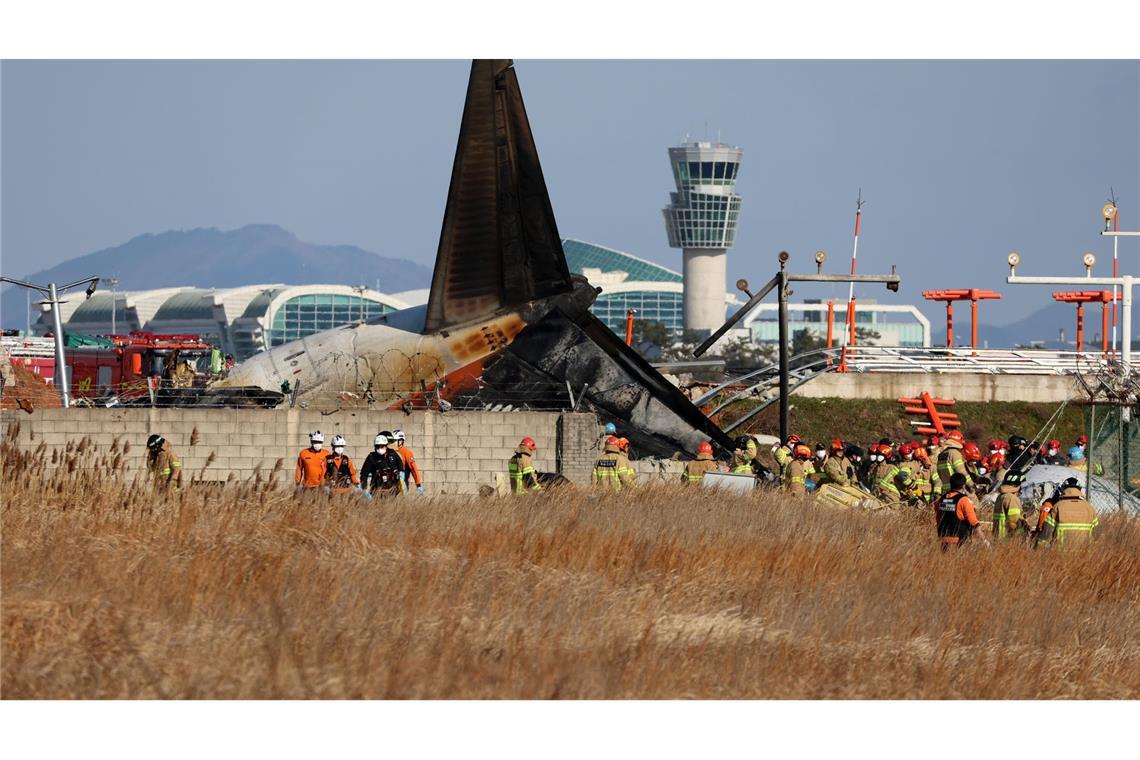 Viele Tote gibt es beim Flugzeugabsturz in Muan.