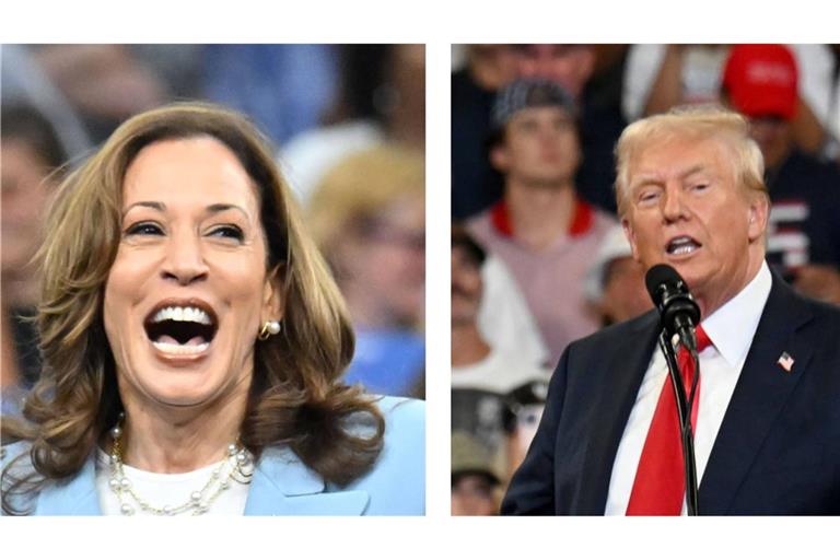 Vizepräsidentin Kamala Harris tritt gegen den früheren Präsidenten Donald Trump in einem TV-Duell an. (Archivbild)