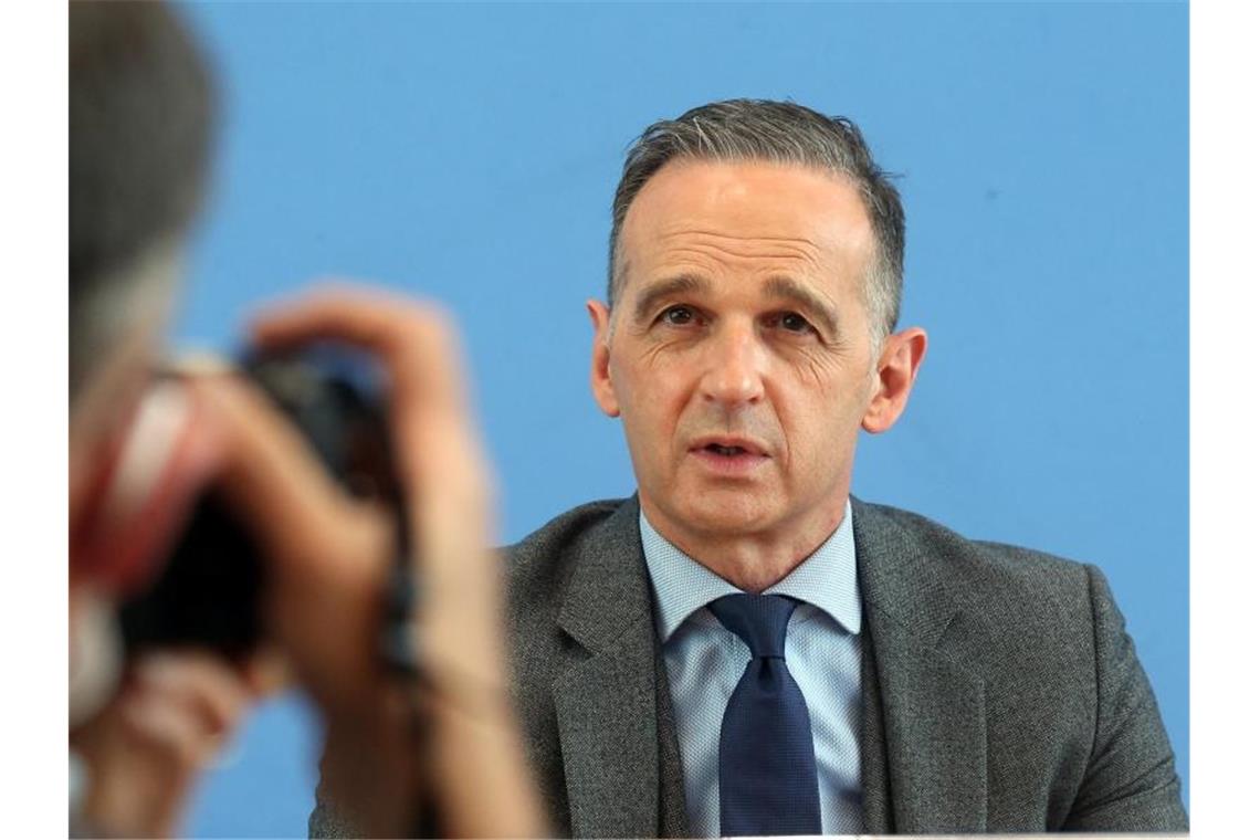 Maas reist nach Israel und in die Palästinensischen Gebiete Vor dem Hintergrund einer Eskalation der Gewalt in Nahost plant Bundesaußenminister Heiko Maas eine Reise nach Israel und in die Palästinensischen Gebiete. Foto: Wolfgang Kumm/dpa