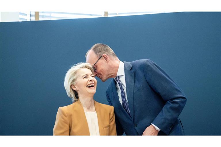 Vor dem Krisengipfel trifft CDU-Chef Friedrich Merz die EU-Kommissionspräsidentin Ursula von der Leyen – die Erwartungen aus Brüssel an ihn sind riesig (Archivbild).