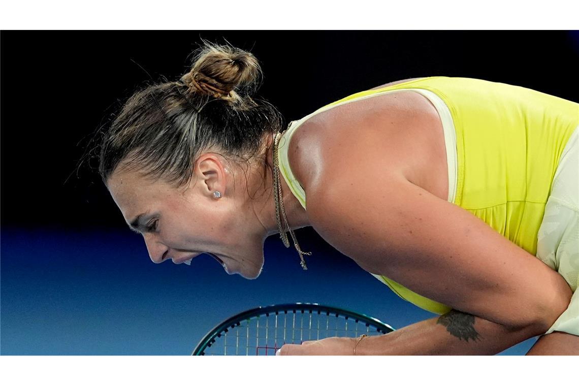 War nach der Finalniederlage reichlich frustriert: Aryna Sabalenka