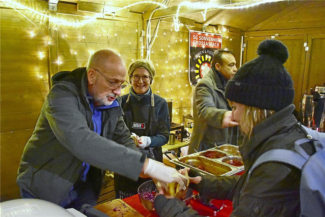 Weihnachtsmarkt Großaspach: Bei der SG Sonnenhof Großaspach gibt es selbstgemach...