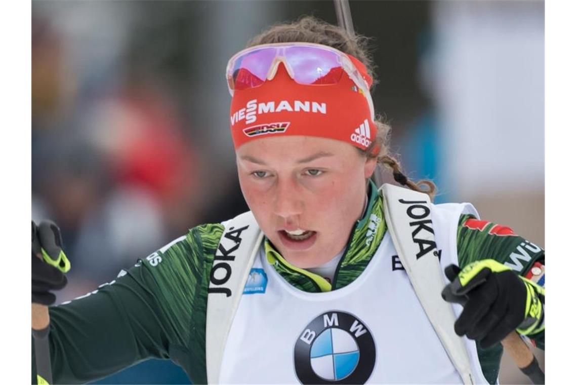Deutsche Biathletinnen wollen in Antholz wieder angreifen Weiß vor dem Weltcup in Antholz noch nicht genau, wo sie steht. Laura Dahlmeier: Foto: Sven Hoppe