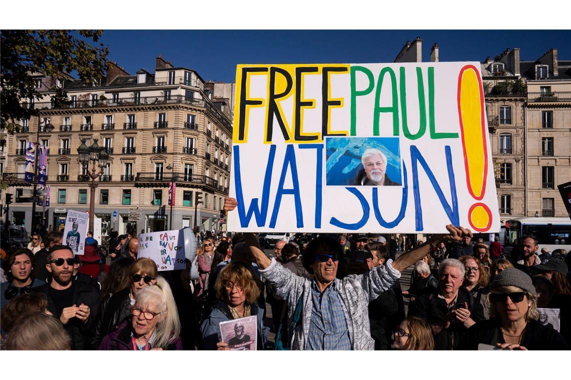 Wie hier in Paris im Oktober wurde mehrmals für Watson demonstriert. (Archivbild)