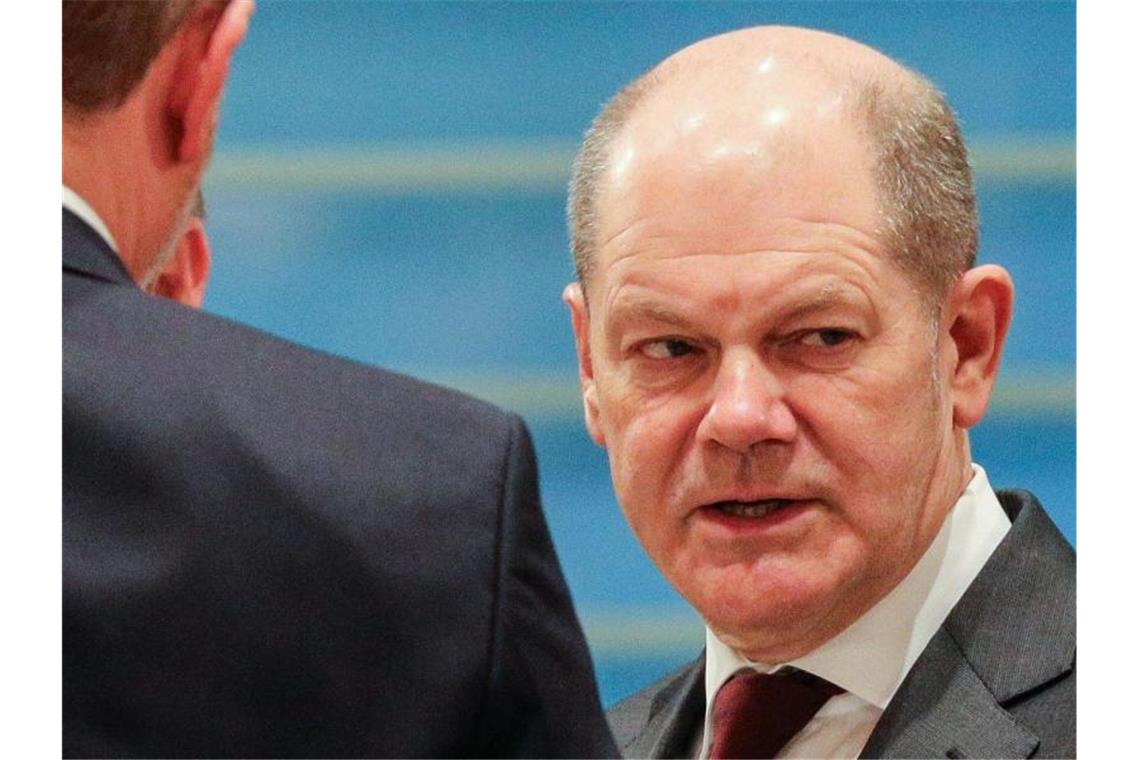 Corona-Gipfel: 2G plus für Restaurants und Kneipen Will im Falle einer Bundestags-Abstimmung für eine Impfpflicht stimmen: Bundeskanzler Olaf Scholz. Foto: Omer Messinger/AFP/dpa