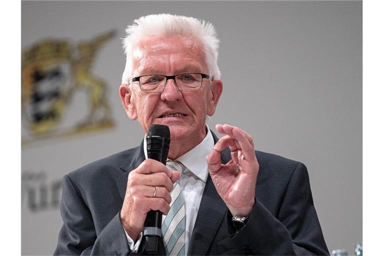 Winfried Kretschmann (Bündnis 90/Die Grünen), Ministerpräsident von Baden-Württemberg. Foto: Sebastian Gollnow/dpa/Archivbild