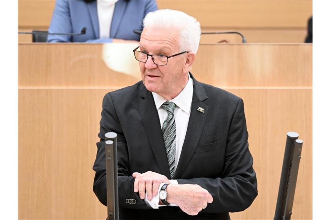 Winfried Kretschmann (Bündnis 90/Die Grünen), Ministerpräsident von Baden-Württemberg. Foto: Bernd Weißbrod/dpa/Archivbild