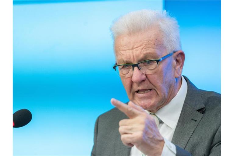 Winfried Kretschmann (Bündnis 90/Die Grünen), Ministerpräsident von Baden-Württemberg. Foto: Bernd Weißbrod/dpa