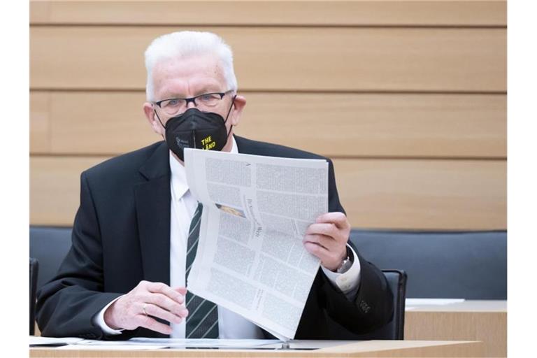 Winfried Kretschmann (Bündnis 90/Die Grünen), Ministerpräsident von Baden-Württemberg. Foto: Bernd Weißbrod/dpa