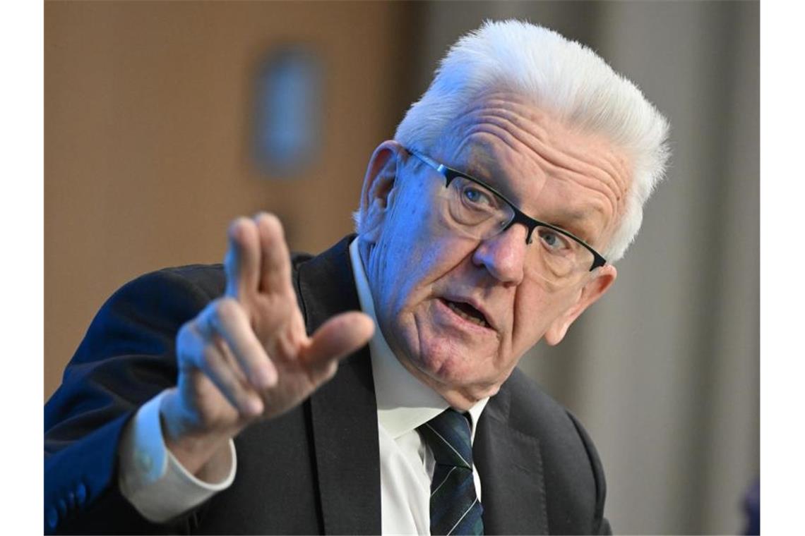 Winfried Kretschmann (Bündnis 90/Die Grünen), Ministerpräsident von Baden-Württemberg. Foto: Bernd Weißbrod/dpa