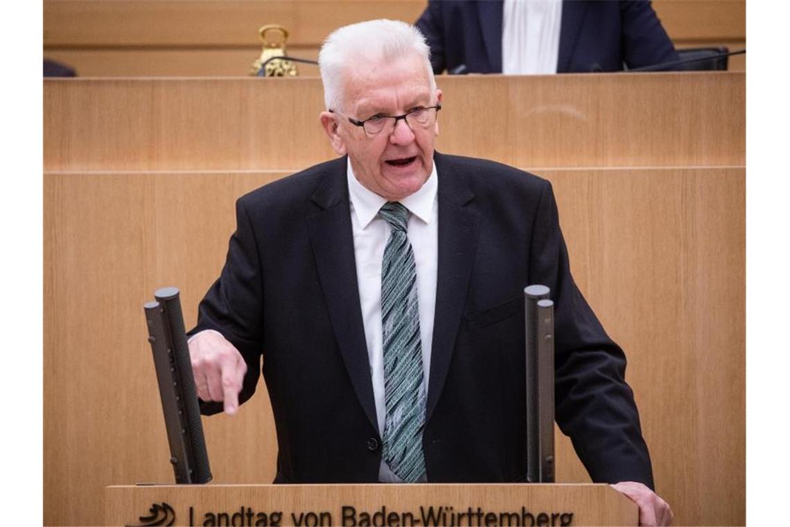 Winfried Kretschmann (Bündnis 90/Die Grünen), Ministerpräsident von Baden-Württemberg. Foto: Christoph Schmidt/dpa/Archivbild