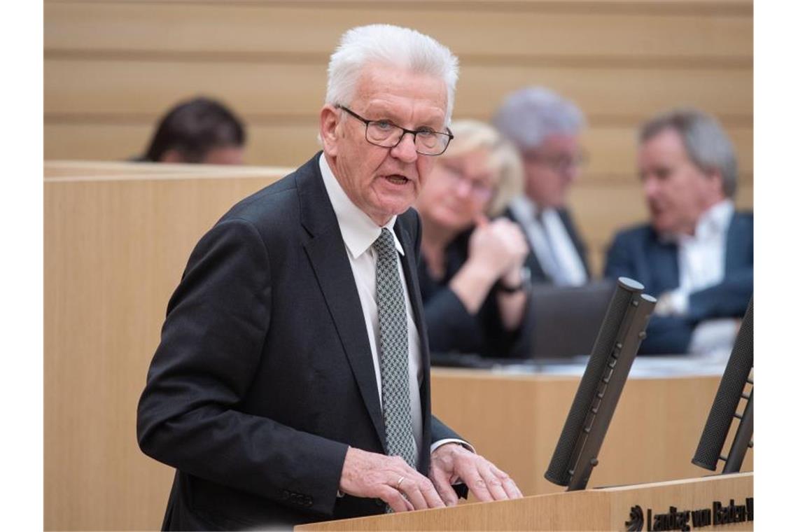 Winfried Kretschmann (Bündnis 90/Die Grünen), Ministerpräsident von Baden-Württemberg. Foto: Marijan Murat/dpa/Archivbild