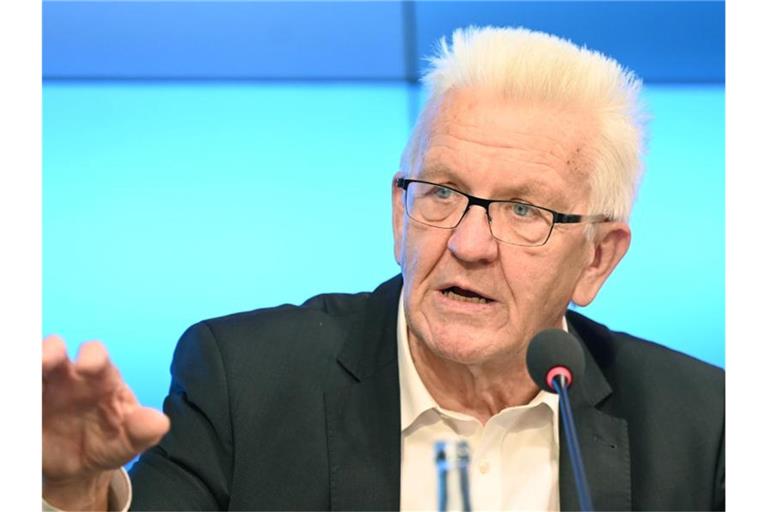 Winfried Kretschmann (Bündnis 90/Die Grünen) spricht. Foto: Bernd Weißbrod/dpa/Archivbild