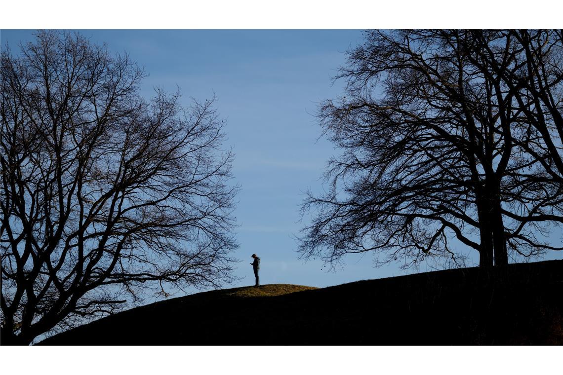 Wintertag im Münchner Olympiapark