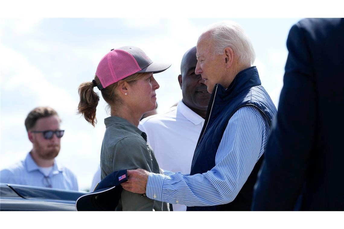 "Wir lassen Euch nicht im Stich", verspricht Biden den Betroffenen.