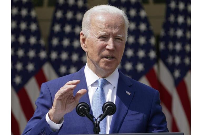 „Wir sind nach Afghanistan gegangen wegen eines schrecklichen Angriffs, der vor 20 Jahren geschah“, sagt Biden. „Das kann nicht erklären, warum wir 2021 dort bleiben sollten.“. Foto: Andrew Harnik/AP/dpa