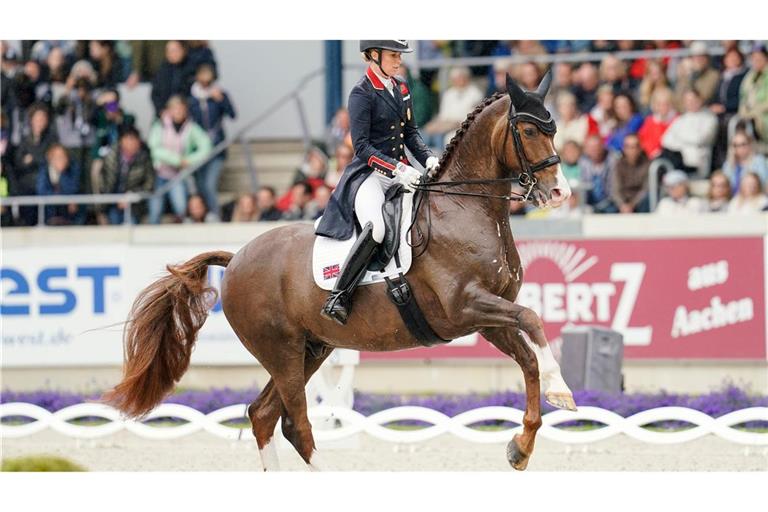 Wird nicht bei Olympia in Paris dabei sein: Charlotte Dujardin.